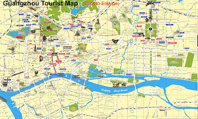 Guangzhou Map City of China