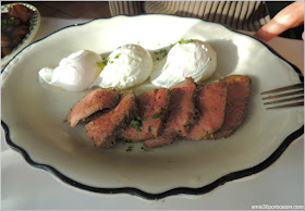 Beef Sirloin & Three Egg Platter $24