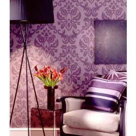 Wallapaper designs - Romantic Damask Wallpaper Design