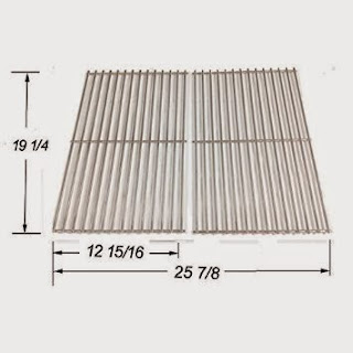 Brinkmann Barbe Stainless Steel Replacement Cooking Grid for Select Gas Grill Models by Jenn-Air