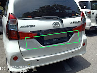 Harga dan Fisik : Ornament License Belakang Toyota Grand Veloz | P5407-BZA02-00 