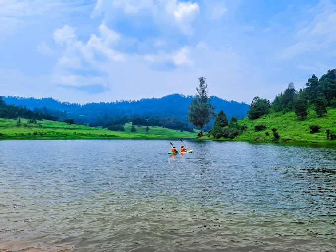 The lovely Mannavanur lake and Kayaking