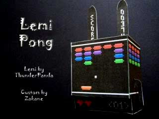 Lemi Pong Paper Toy