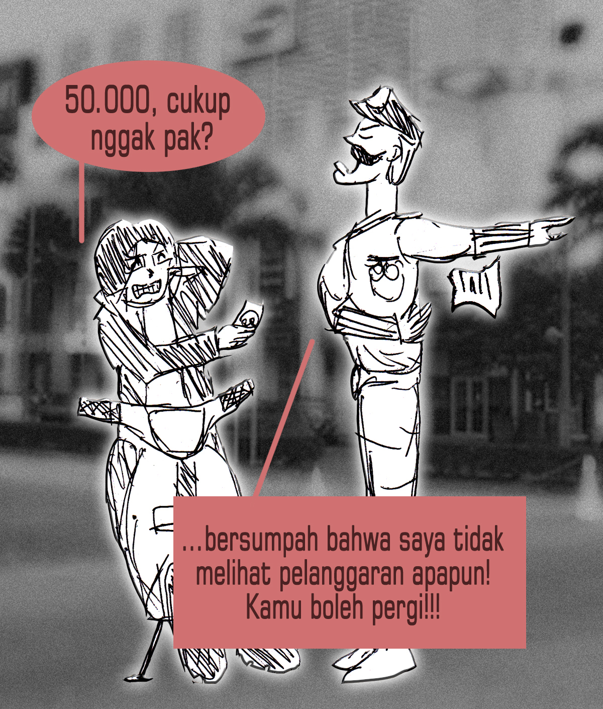 KARIKATUR HARI INI JAYUS TAMPAN KENA TILANG Lingkar Imajinasi