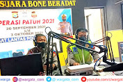 Kembali Mengudara, Satlantas Polres Bone Beri Himbauan Tertib Lalin dan Disiplin Prokes