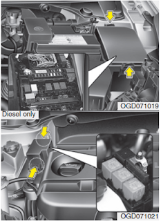 Engine compartment panel fuse  replacement