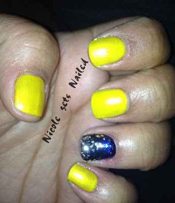 Yellow Nail Polish Glitter Sally Hansen