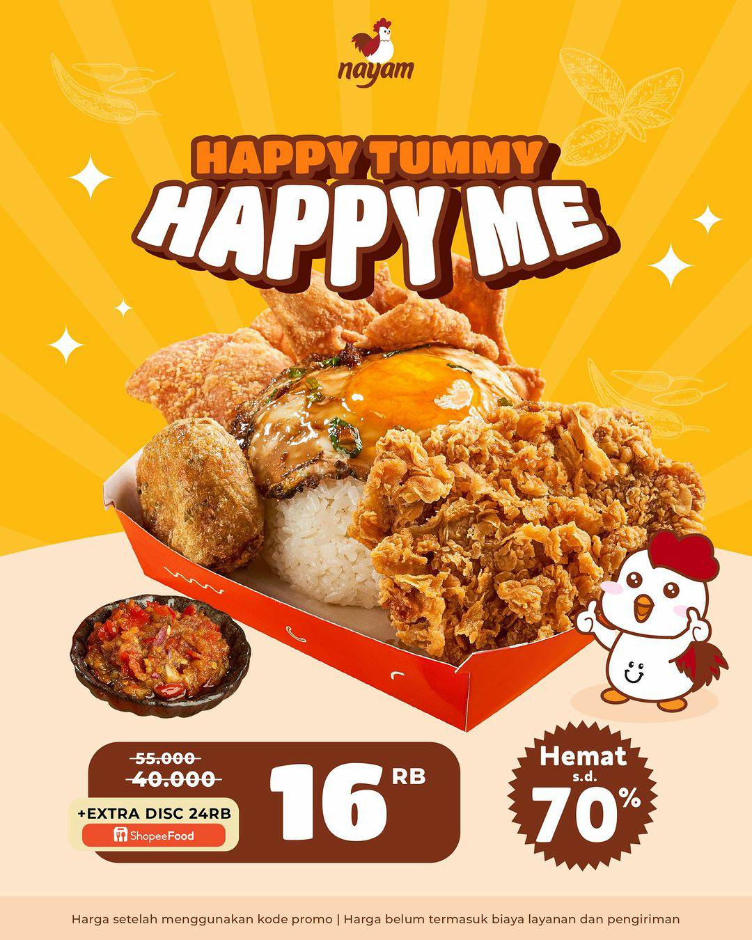 Promo NAYAM SHOPEEFOOD HEMAT hingga 65%