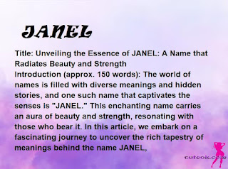 meaning of the name "JANEL"