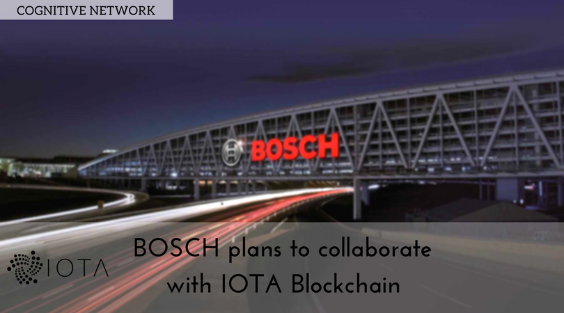 Cognitive- Bosch collaborates with IOTA for Autonomous Vehicles