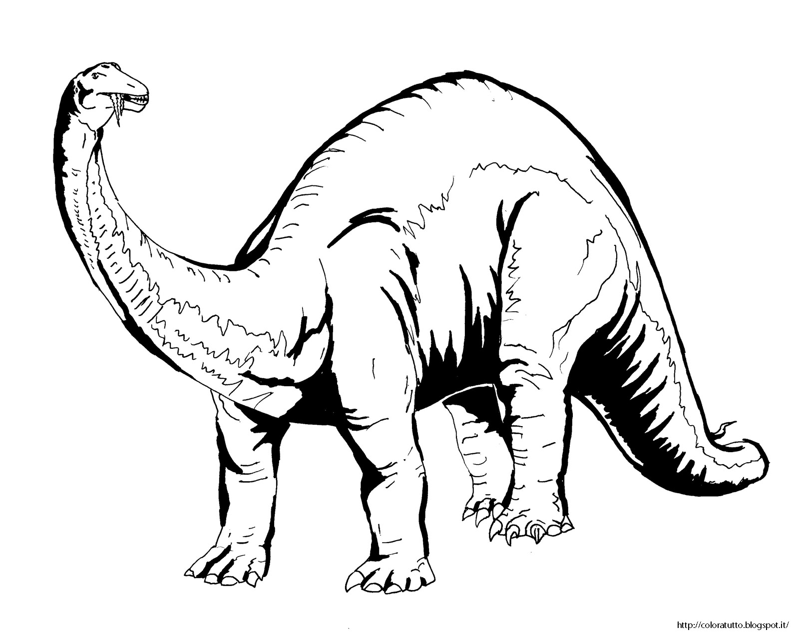 Apatosaurus coloring page