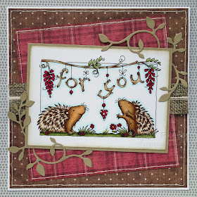 For you card featuring cute hedgehogs (image is Hedgehogs - For You by LOTV)