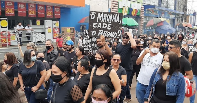  PEDREIRAS: Professores vão às ruas reivindicar os seus direitos.