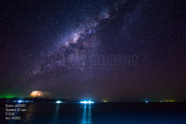 foto milkyway di karimunjawa