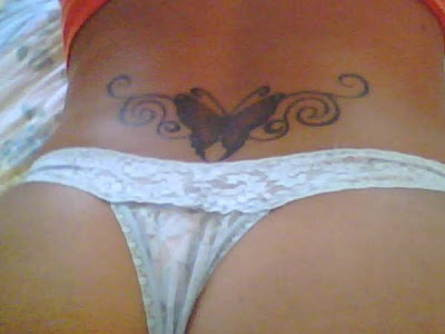 butterfly back tattoos for girls. 2011 Neck and Back Tattoos