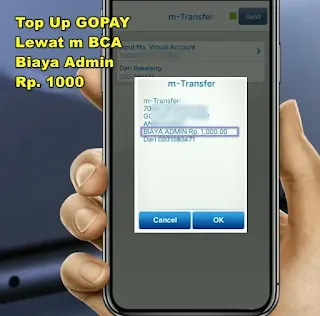 cara top up go pay lewat bca mobile