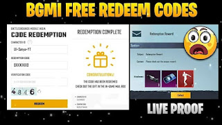 BGMI website redeem codes 2024