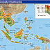 Map of Southeast Asia Indonesia, Malaysia, Thailand