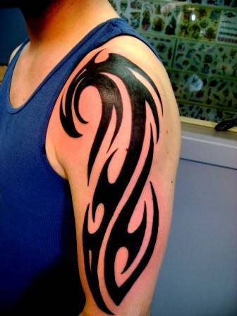 Tribal Upper Arm Tattoos for Men