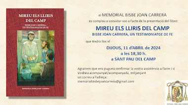 EL DIA 11 D'ABRIL PRESENTEM EL LLIBRE