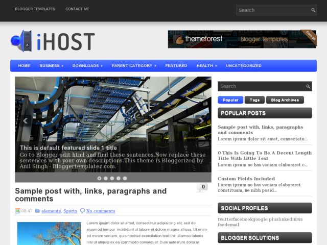 Plytag Blogger Template