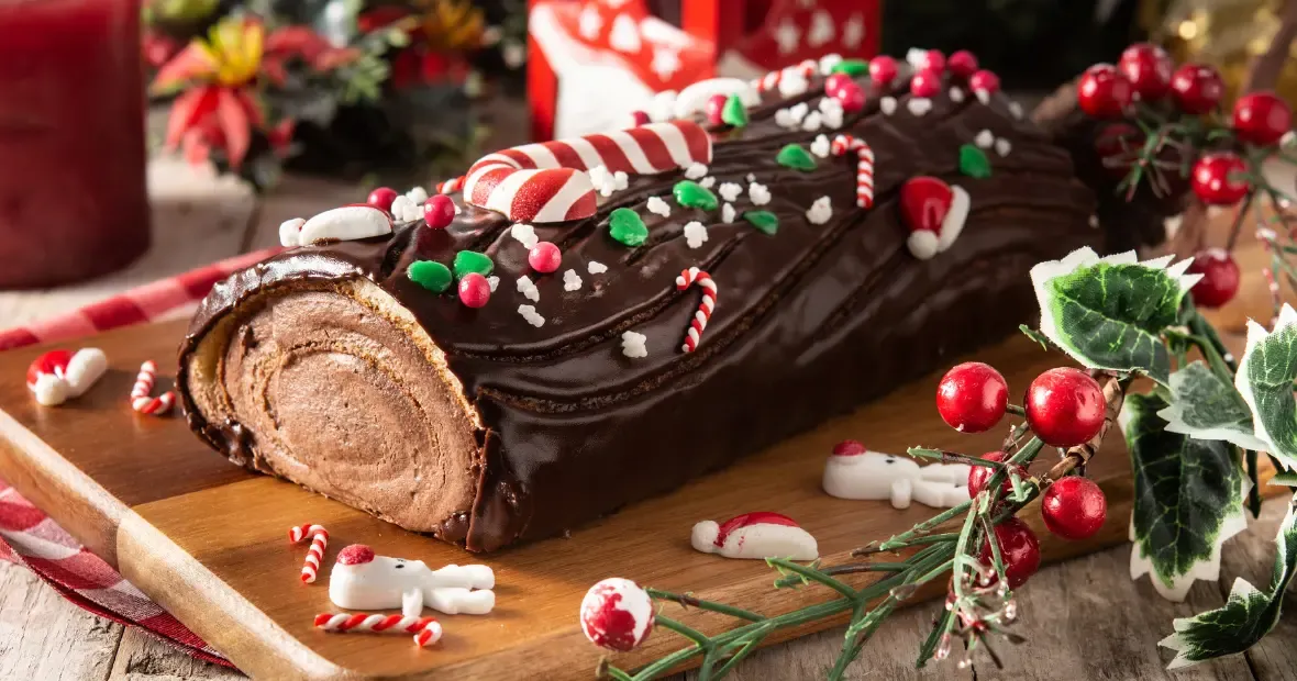 How To Decorate Christmas Yule Log