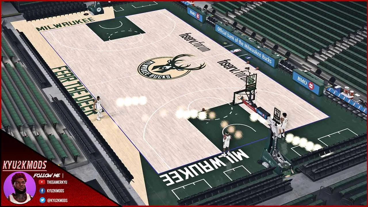 NBA 2K24 Milwaukee Bucks 2023-24 Court