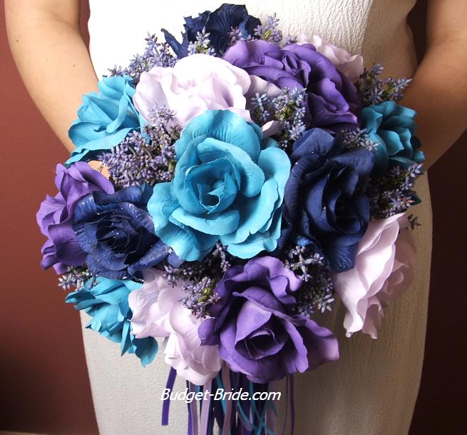 blue and purple wedding ideas