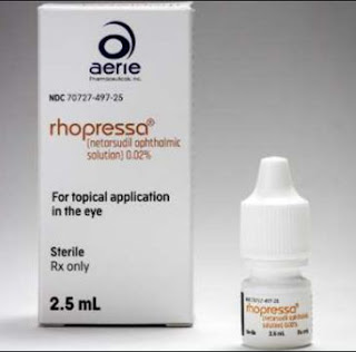 Rhopressa Drops قطرة العين روبريسا,Netarsudil قطرة العين نيتارسوديل,إستخدامات قطرة العين نيتارسوديل,علاج ارتفاع الضغط داخل العين بسبب بعض حالات العين,كيفية استخدام قطرة العين نيتارسوديل,آثار جانبية قطرة العين نيتارسوديل,التفاعلات الدوائية قطرة العين نيتارسوديل,الحمل والرضاعة قطرة العين نيتارسوديل