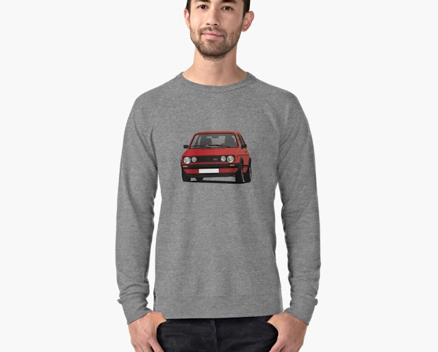 VW Golf I GTI - shirt - red