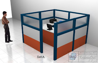 Produsen Meja Partisi Kantor Meja Kubikel Kantor Knockdown Bongkar Pasang Kirim Seluruh Indonesia - Furniture Semarang