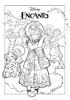 Disney Encanto: Free Printable Coloring Pages.