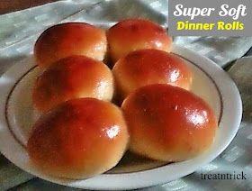 Super Soft Dinner Rolls Recipe @ treatntrick.blogspot.com