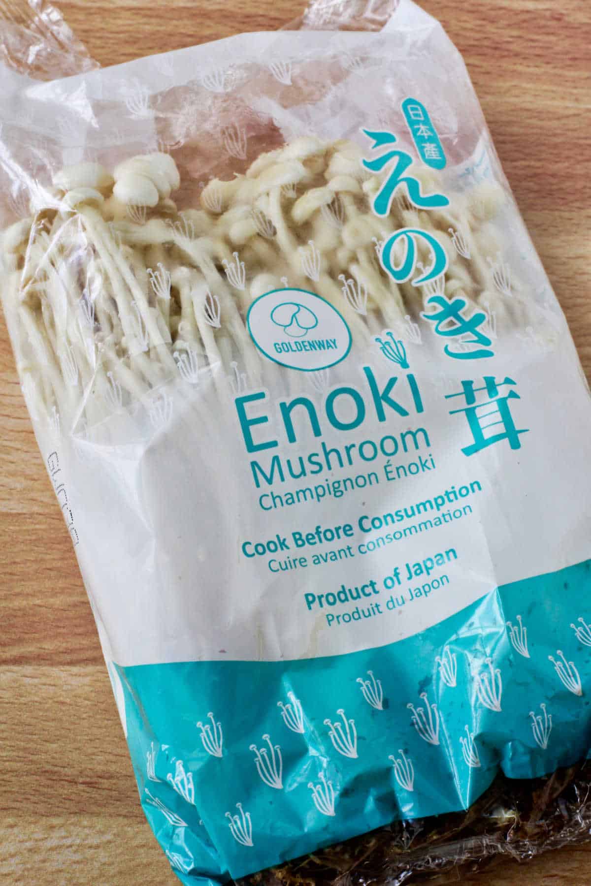 Enoki Mushroom package.
