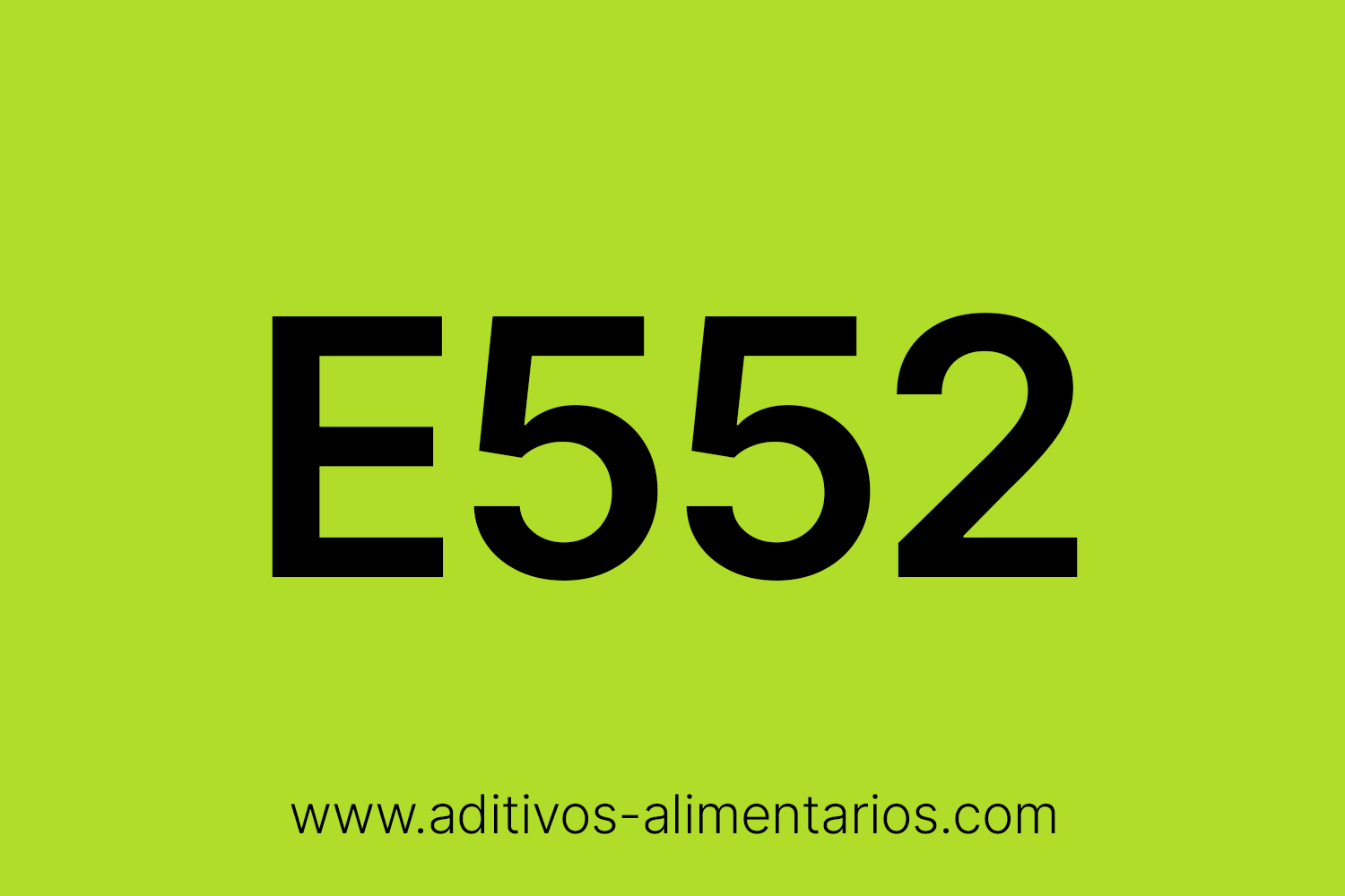 Aditivo Alimentario - E552 - Silicato Cálcico