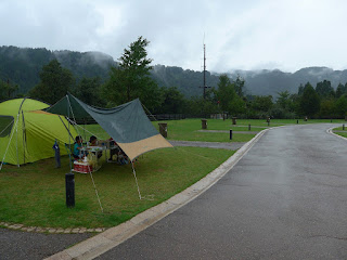 雨のテント＆タープ