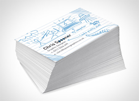 Create a Fun Print-Ready Doodled Business Card Design