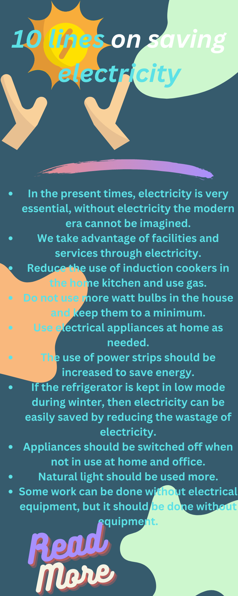 essay on save electricity for class 6