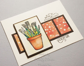 Crafting Forever, Stampin' Up!, Hand Stamped, Watercolored, Handmade Card