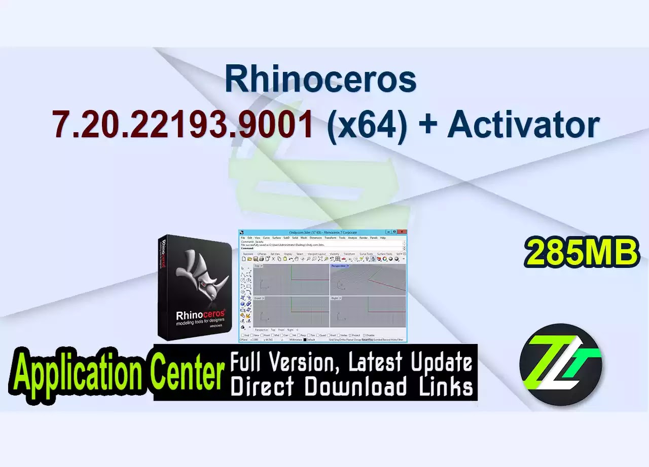 Rhinoceros 7.20.22193.9001 (x64) + Activator