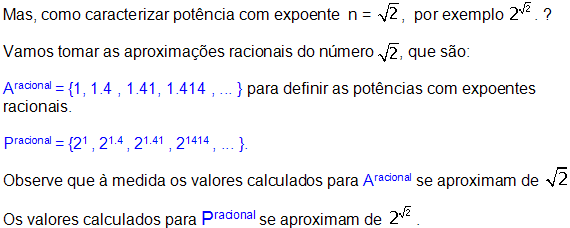 conjuntos de irracionais por aproximação