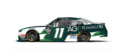 Daniel Hemric will drive the No. 11 AG1 - Athletic Greens Chevrolet.