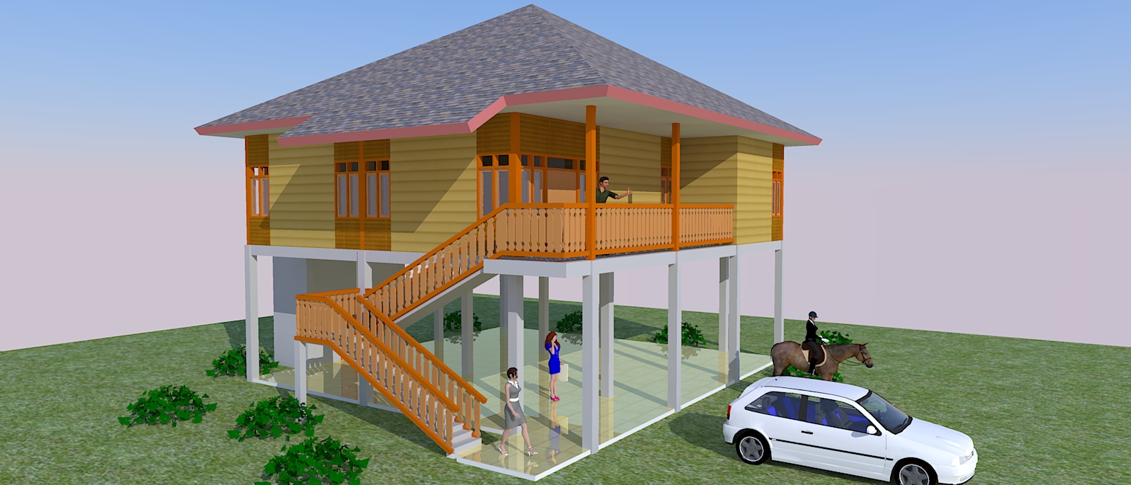 Plan Rumah Kayu Desainrumahid com