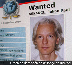 Assange, fundador de Wikileaks, detenido en Reino Unido