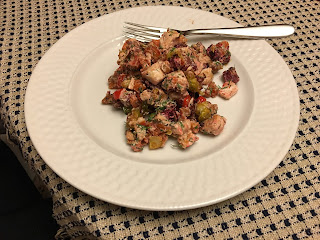 salmon hash with winter vegetables