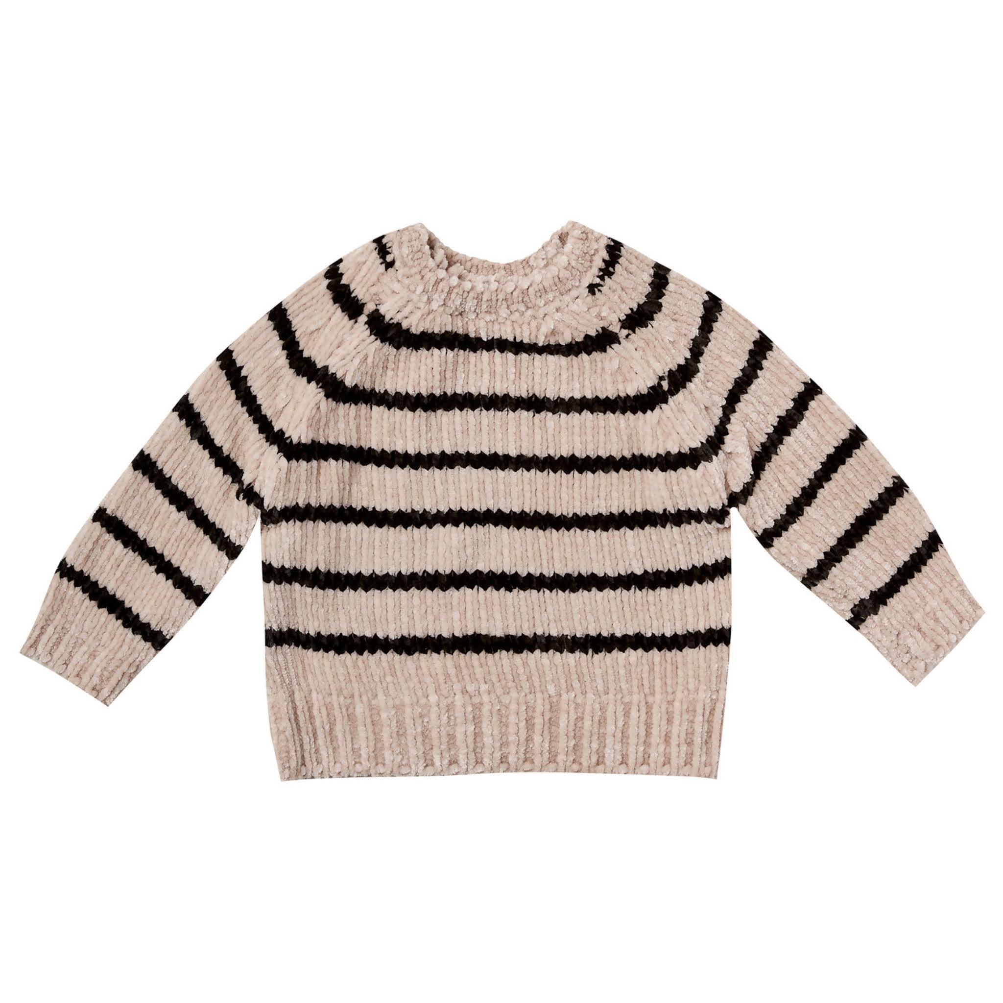 Beige Striped Sweater from Rylee and Cru