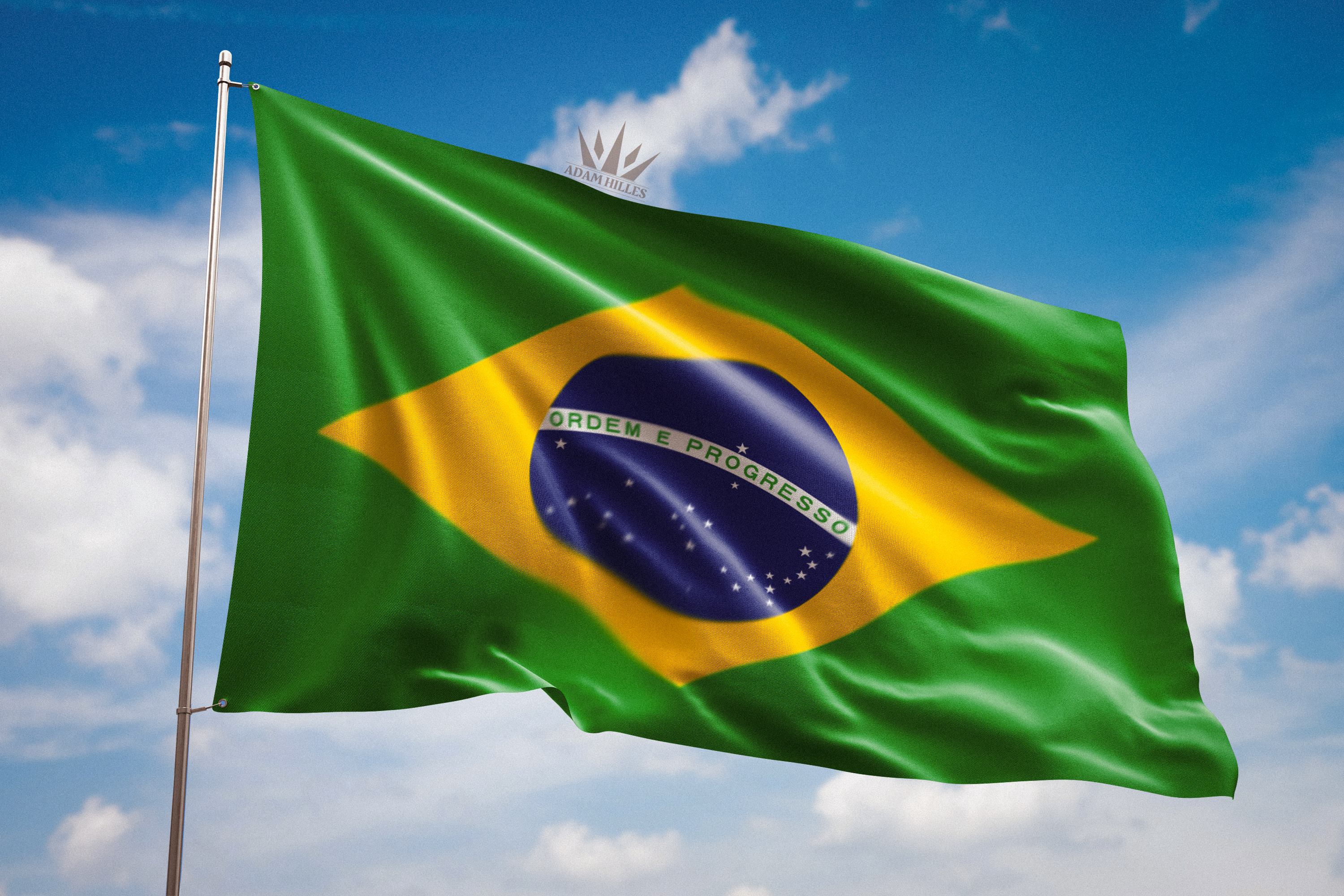 Brazilian Flag Background