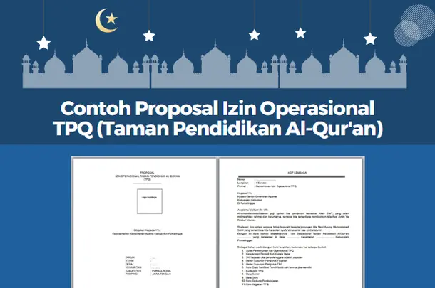 Contoh Proposal Izin Operasional TPQ (Taman Pendidikan Al-Qur'an)