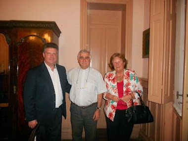 Felicitas Rodríguez y Jorge D´Agostino se reunieron con Monseñor Lozano