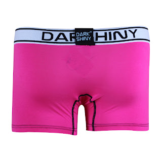 DARK SHINY（ダークシャイニー）メンズボクサーパンツ　プレーンカラー　ピンク　商品画像バックの写真